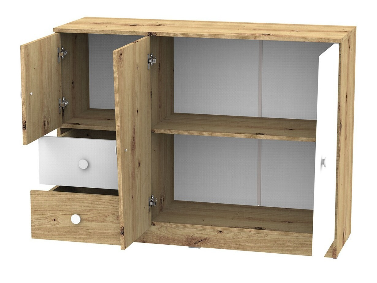 Kомод Almira 106 (Artisan дуб + Белый)