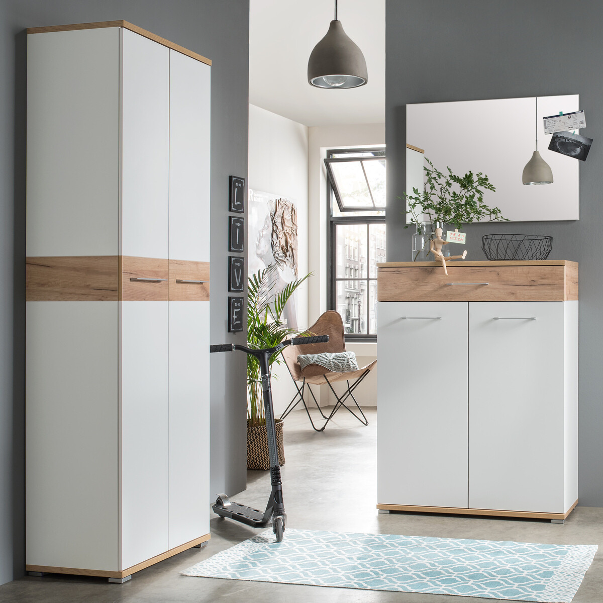 Kumode Nuveno 100 (Balts + Navarra ozols)