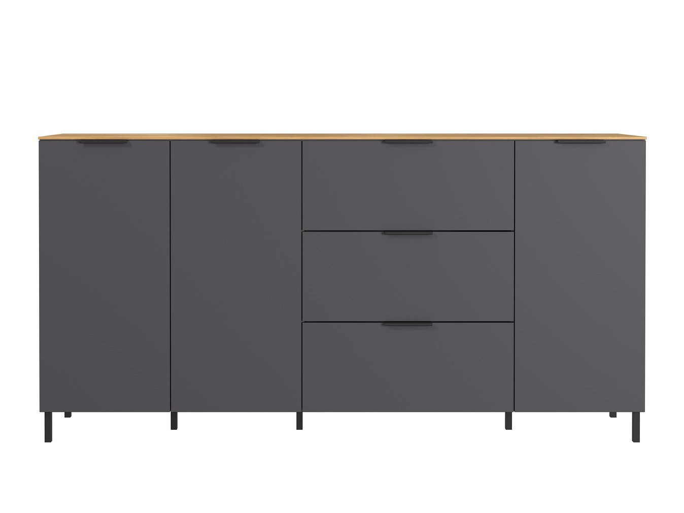 Kumode Revteno 106 (Grafīts + Navarra ozols)