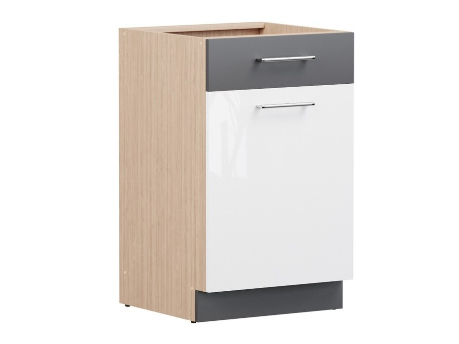 Moduļu skapis ar atvilktni un durvīm Mode White 112