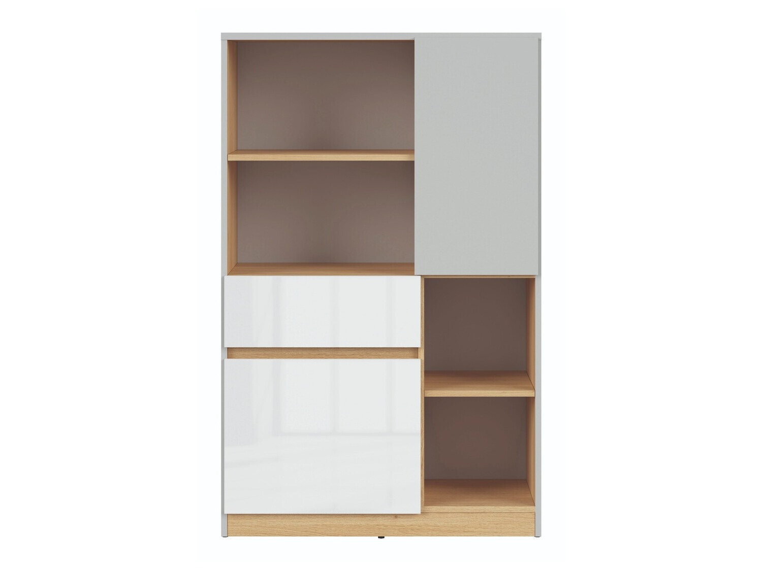 Стеллаж Nuevaru 101 (Глянцевый белый)