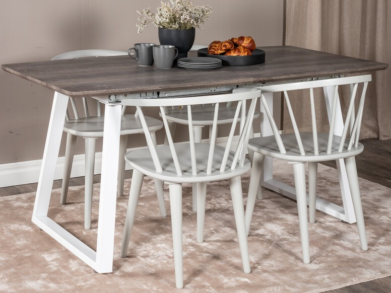 Galds Dallas 172 (Pelēks + Balts)