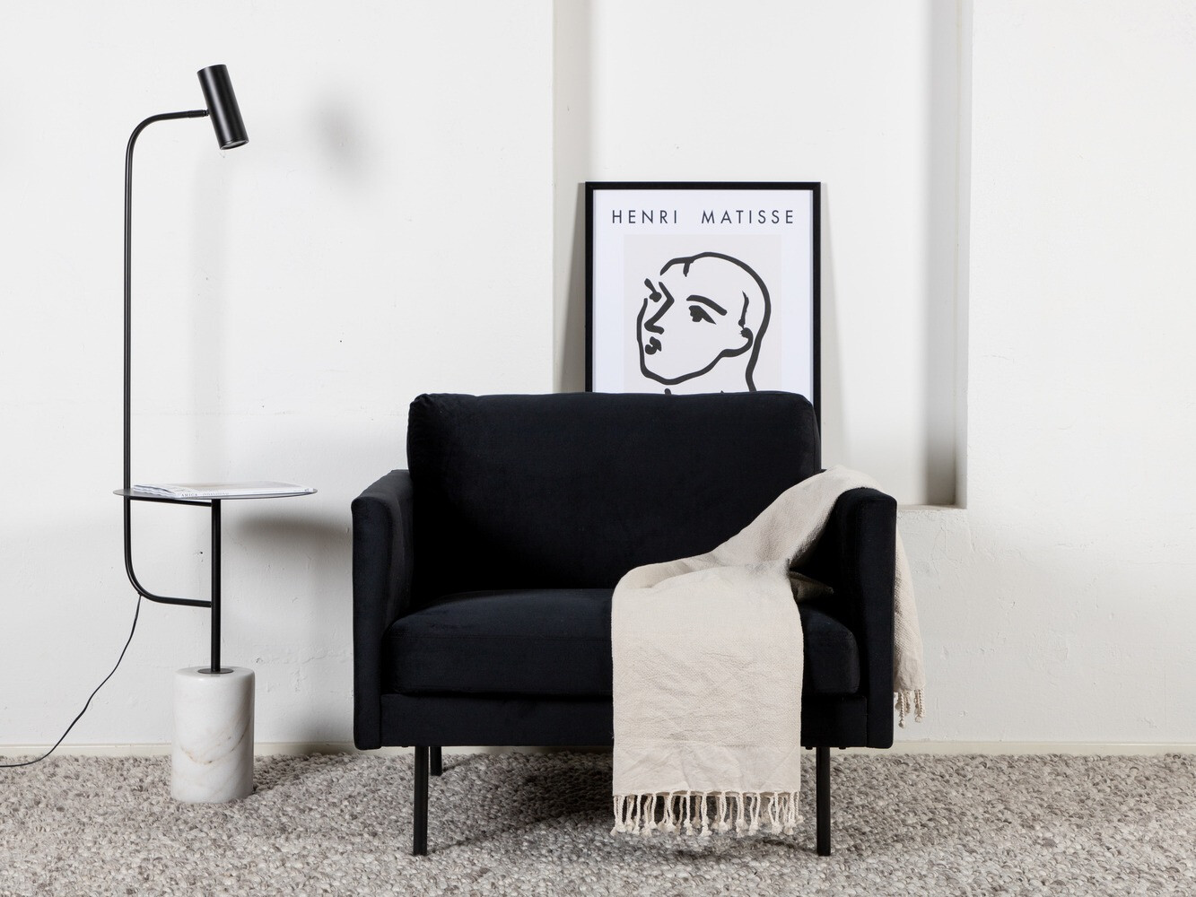 Krēsls Fercame 101 (Melns)