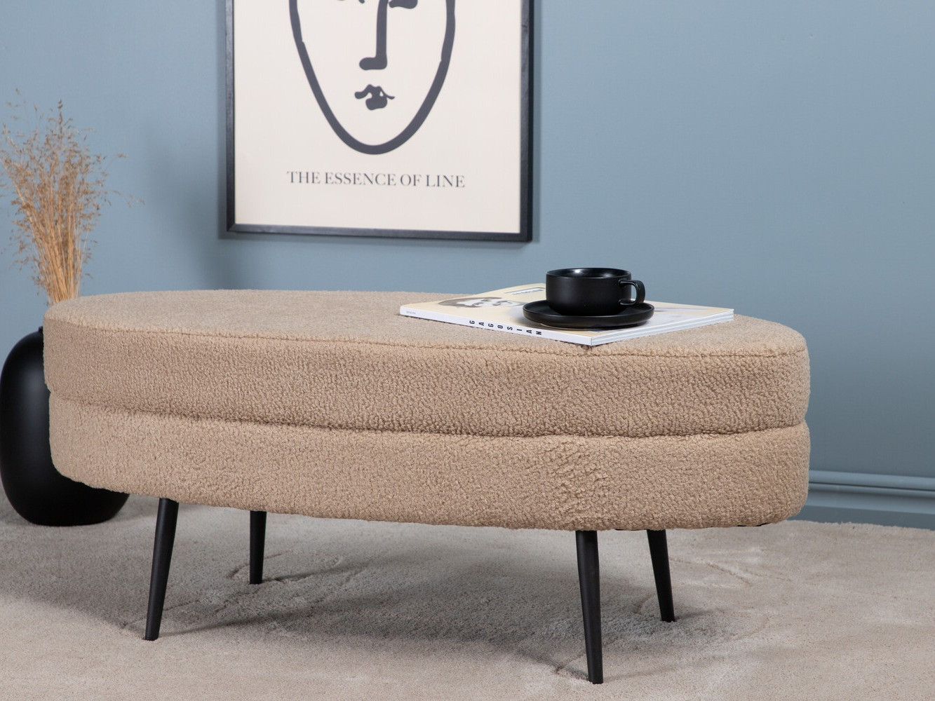 Mīkstais sols Dallas 2920 (Bēšs + Melns)