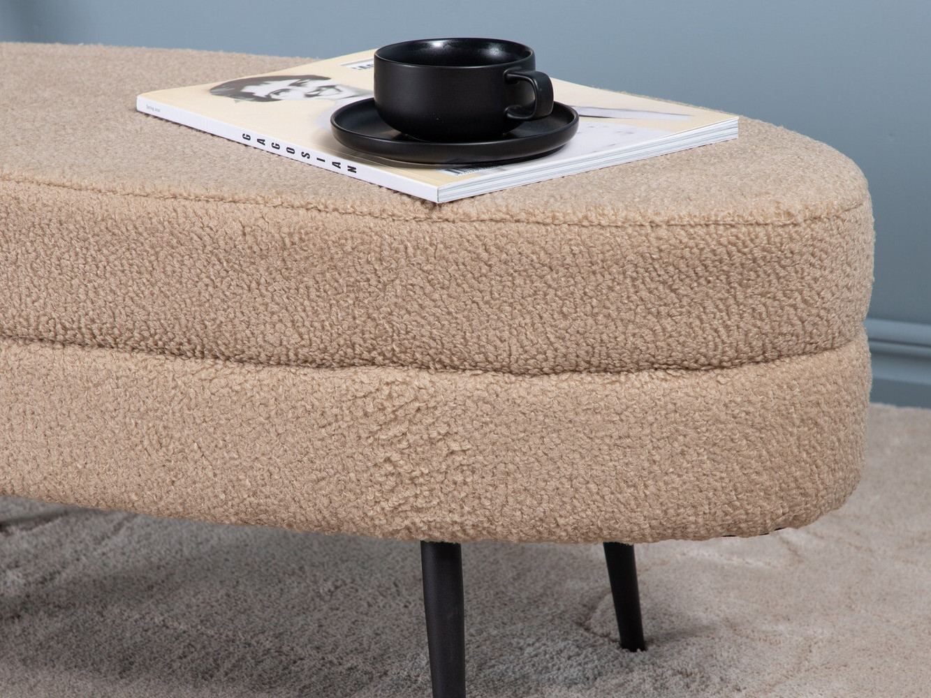 Mīkstais sols Dallas 2920 (Bēšs + Melns)