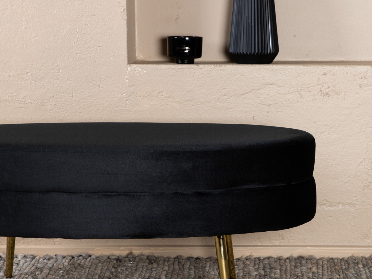 Mīkstais sols Dallas 2920 (Melns + Misiņš)