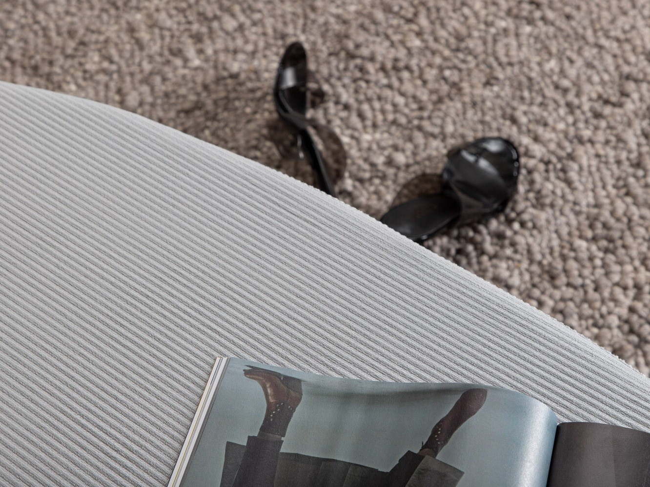 Мягкая скамья Dallas 2920 (Серый + Чёрный)