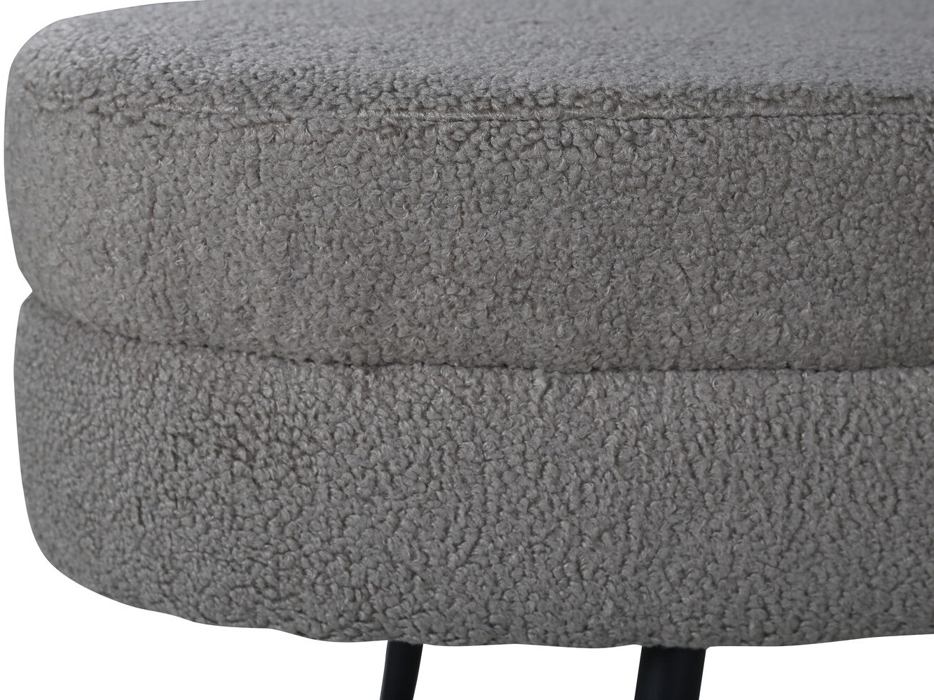 Мягкая скамья Dallas 2920 (Тёмно-серый + Чёрный)