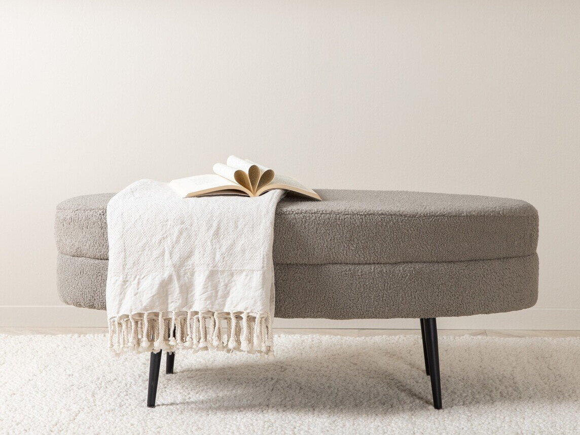 Мягкая скамья Dallas 2920 (Тёмно-серый + Чёрный)