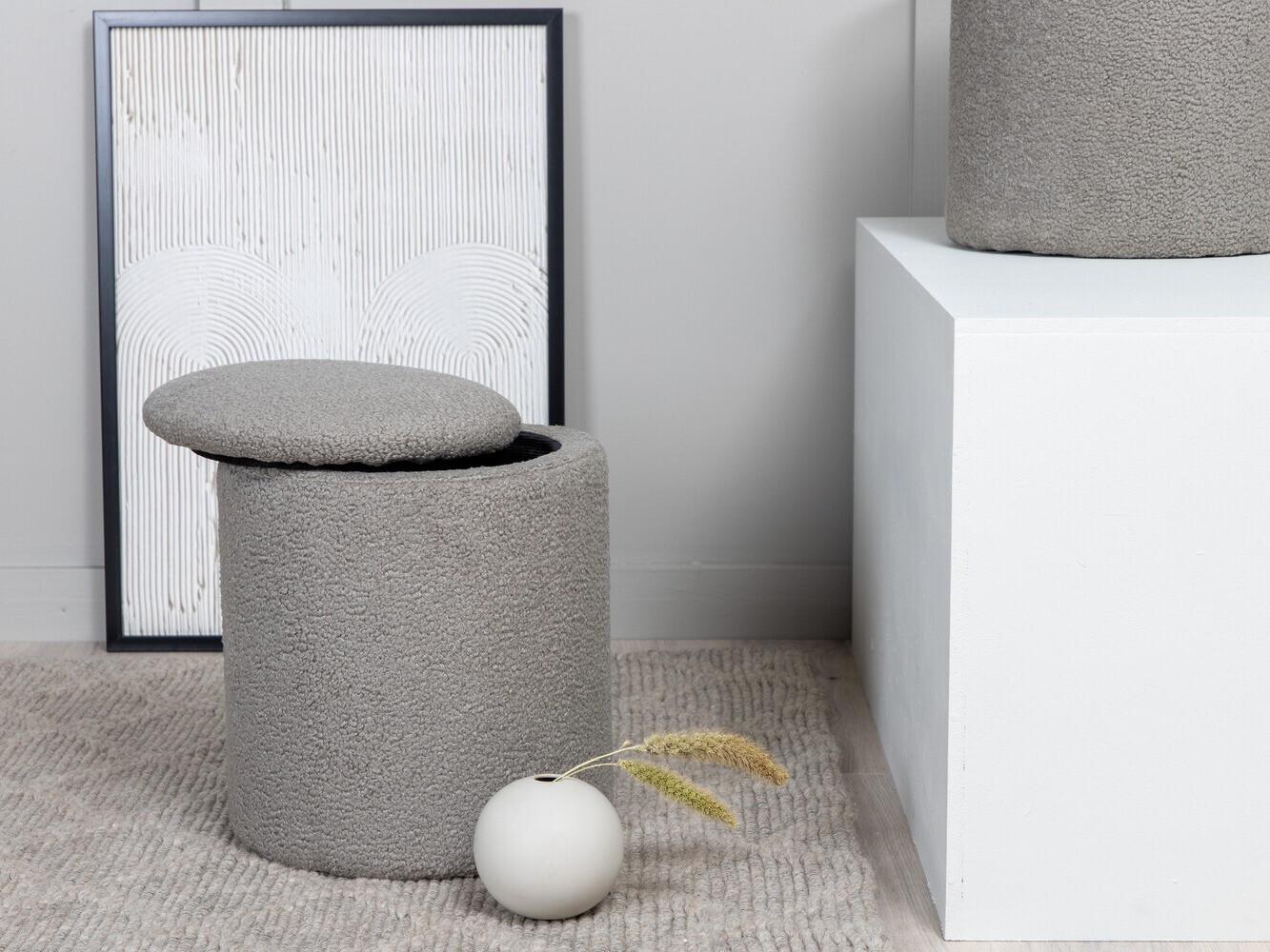 Pufs Dallas 2939 (Pelēks)