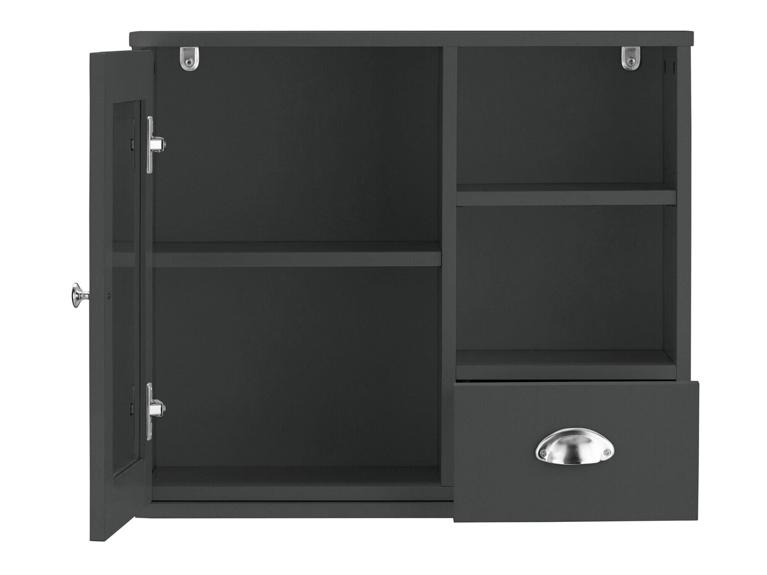 Vannas istabas skapis ar spoguli Elmvene 100 (Pelēks)