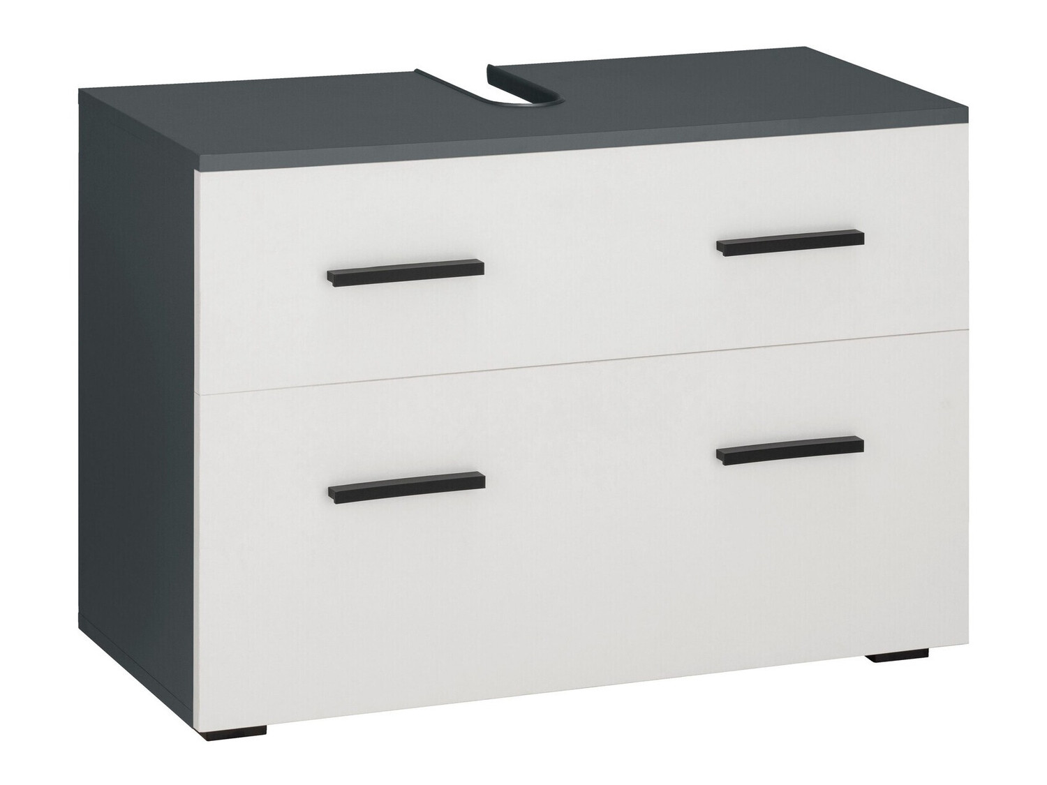 Hапольный шкафчик для ванной Larlori 101 (Антрацит + Белый)