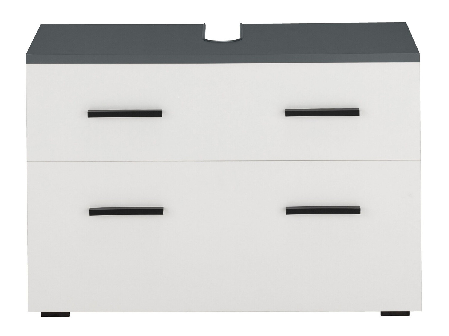 Hапольный шкафчик для ванной Larlori 101 (Антрацит + Белый)