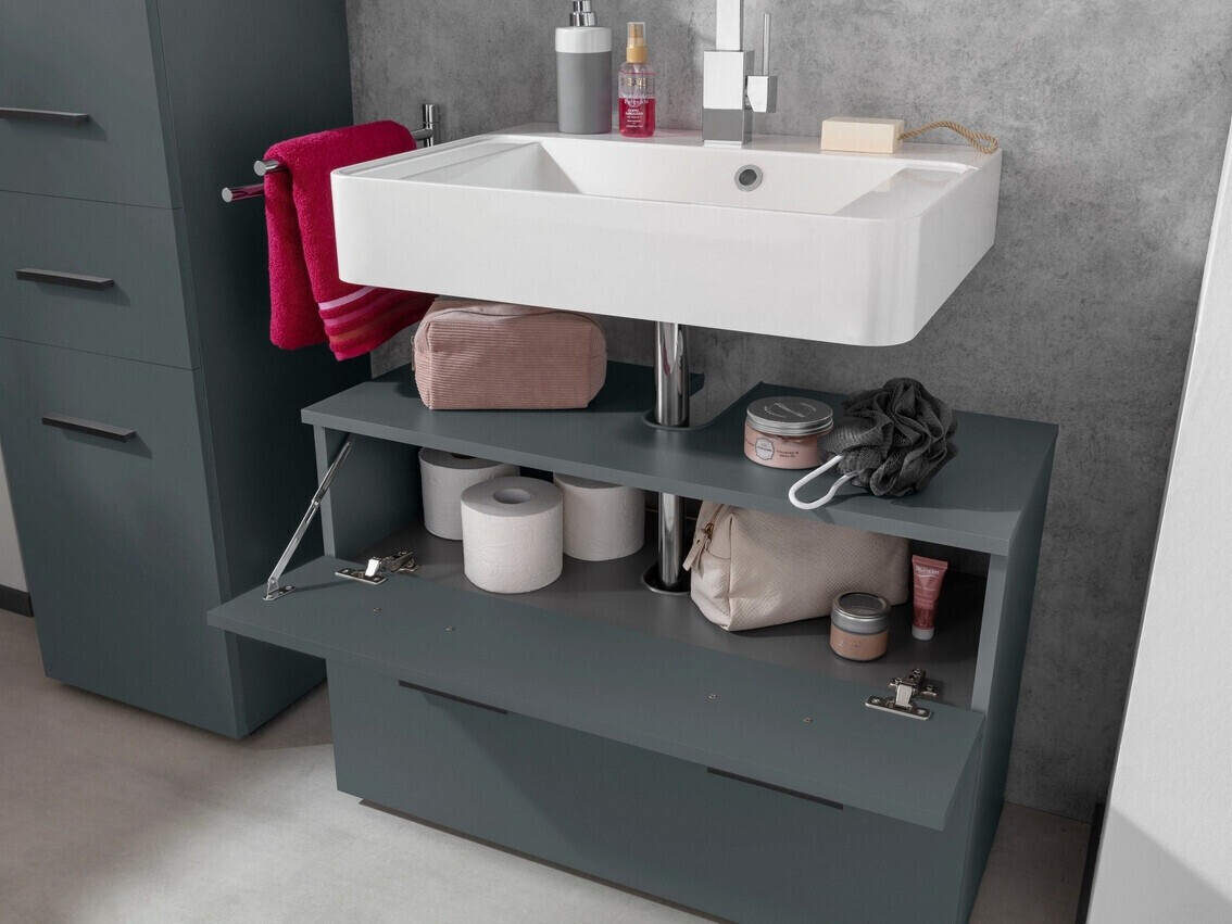 Hапольный шкафчик для ванной Larlori 101 (Антрацит)