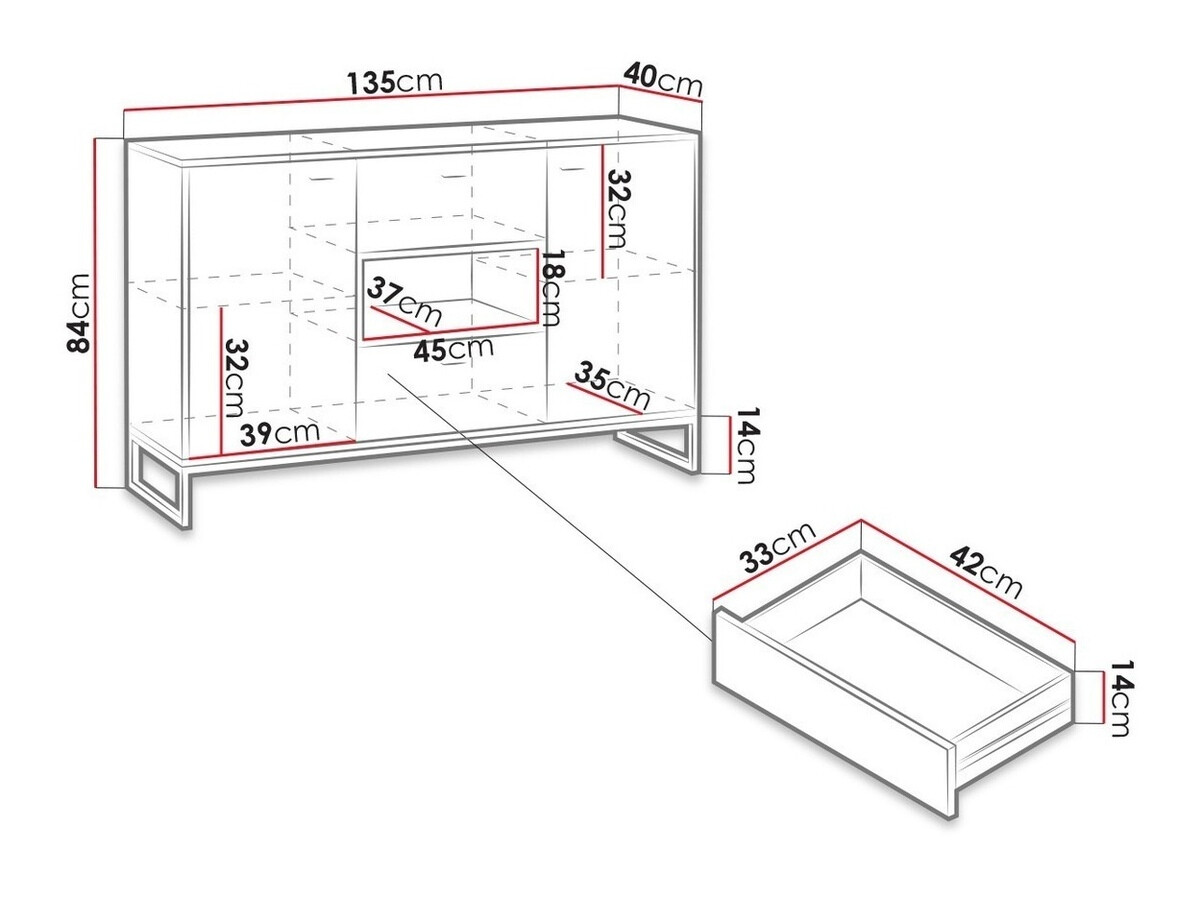 Kumode Baltesi 104 (Artisan ozols + Melns)