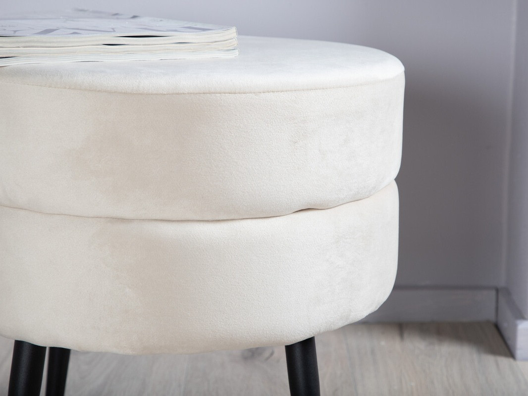 Пуф Dallas 2945 (Крем + Чёрный)