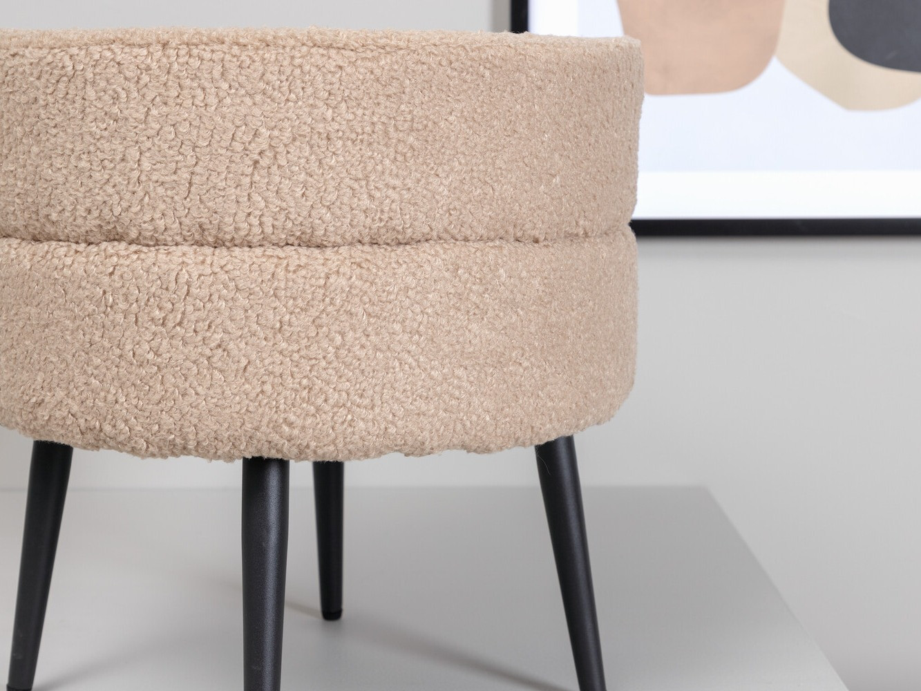 Pufs Dallas 2945 (Bēšs + Melns)