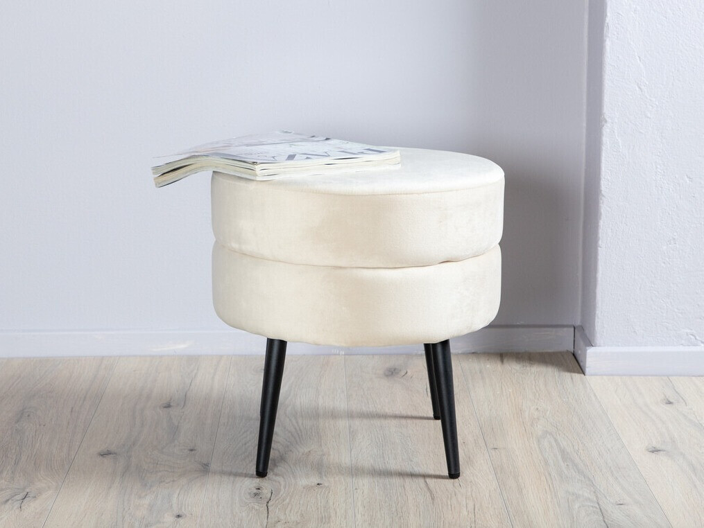 Pufs Dallas 2945 (Krēms + Melns)