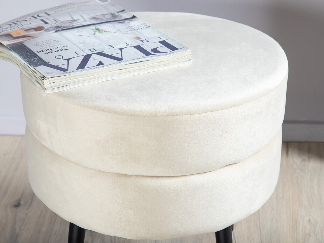 Pufs Dallas 2945 (Krēms + Melns)