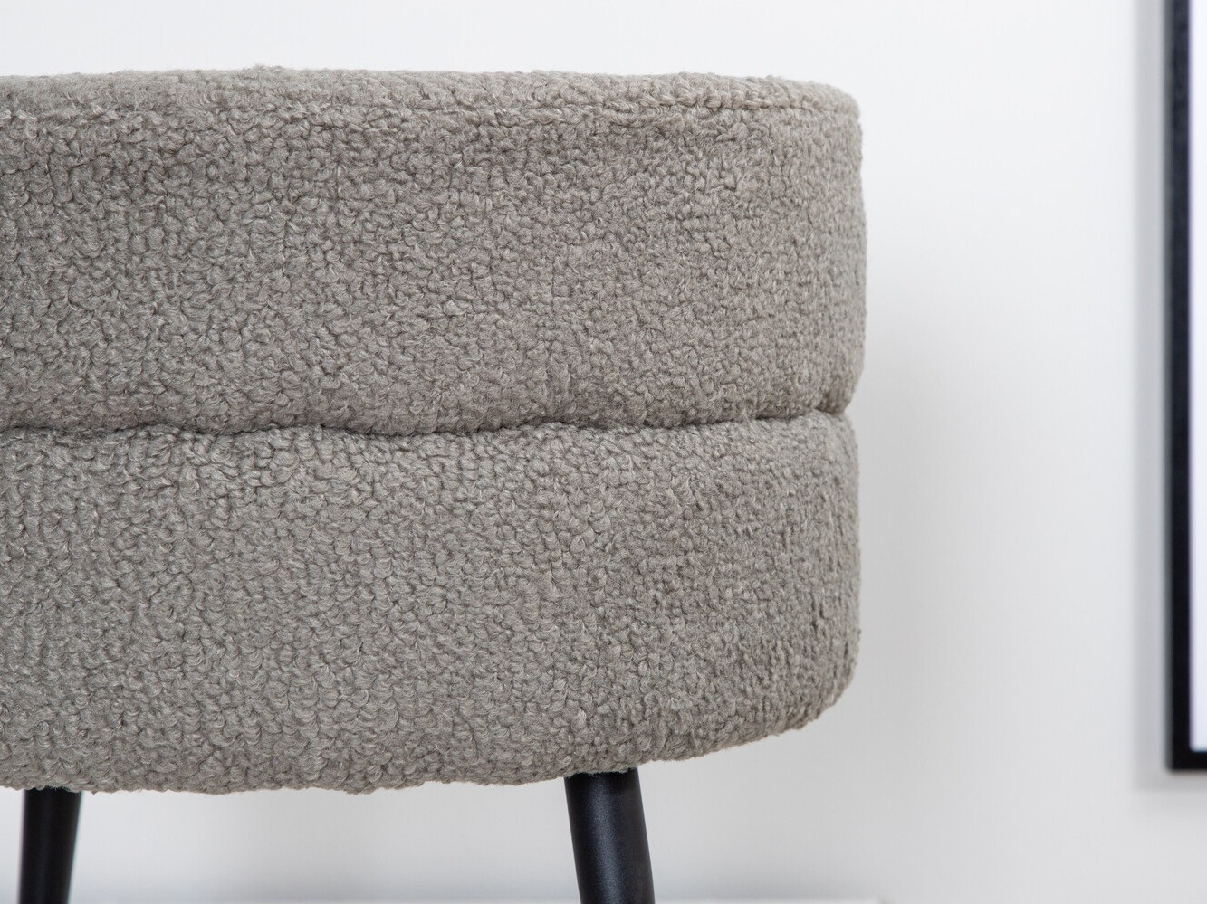 Pufs Dallas 2945 (Pelēks + Melns)