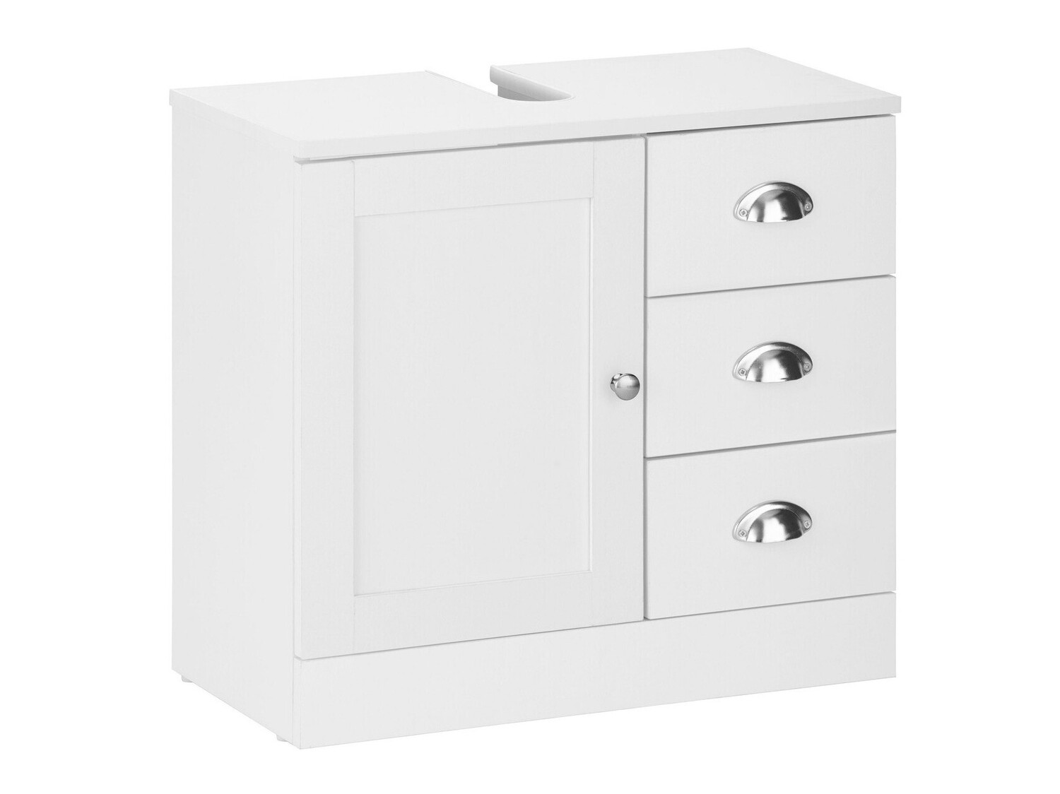 Stāvošs vannas istabas skapītis izlietnei Elmvene 105 (Balts)