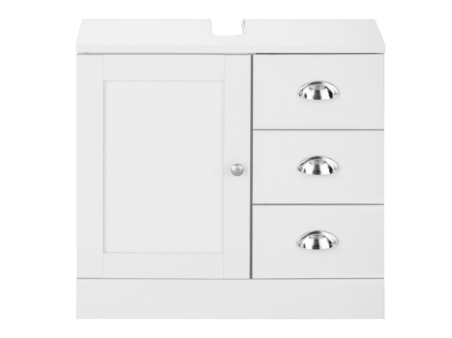 Stāvošs vannas istabas skapītis izlietnei Elmvene 105 (Balts)