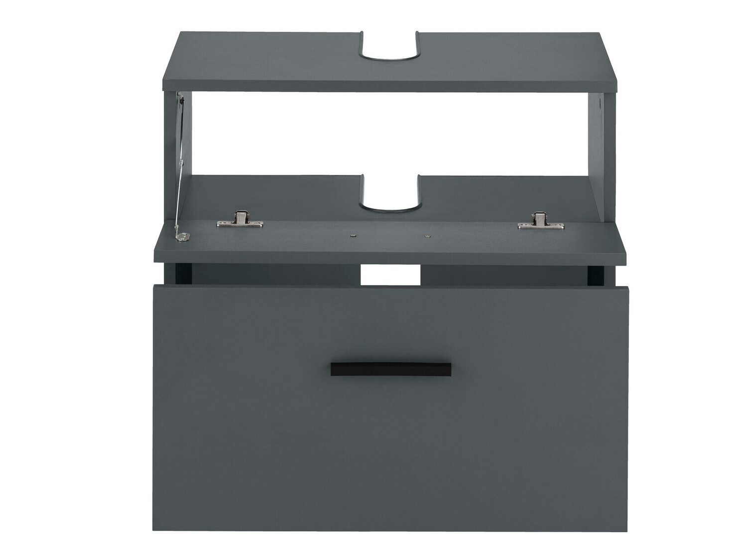 Stāvošs vannas istabas skapītis izlietnei Larlori 100 (Antracīts)