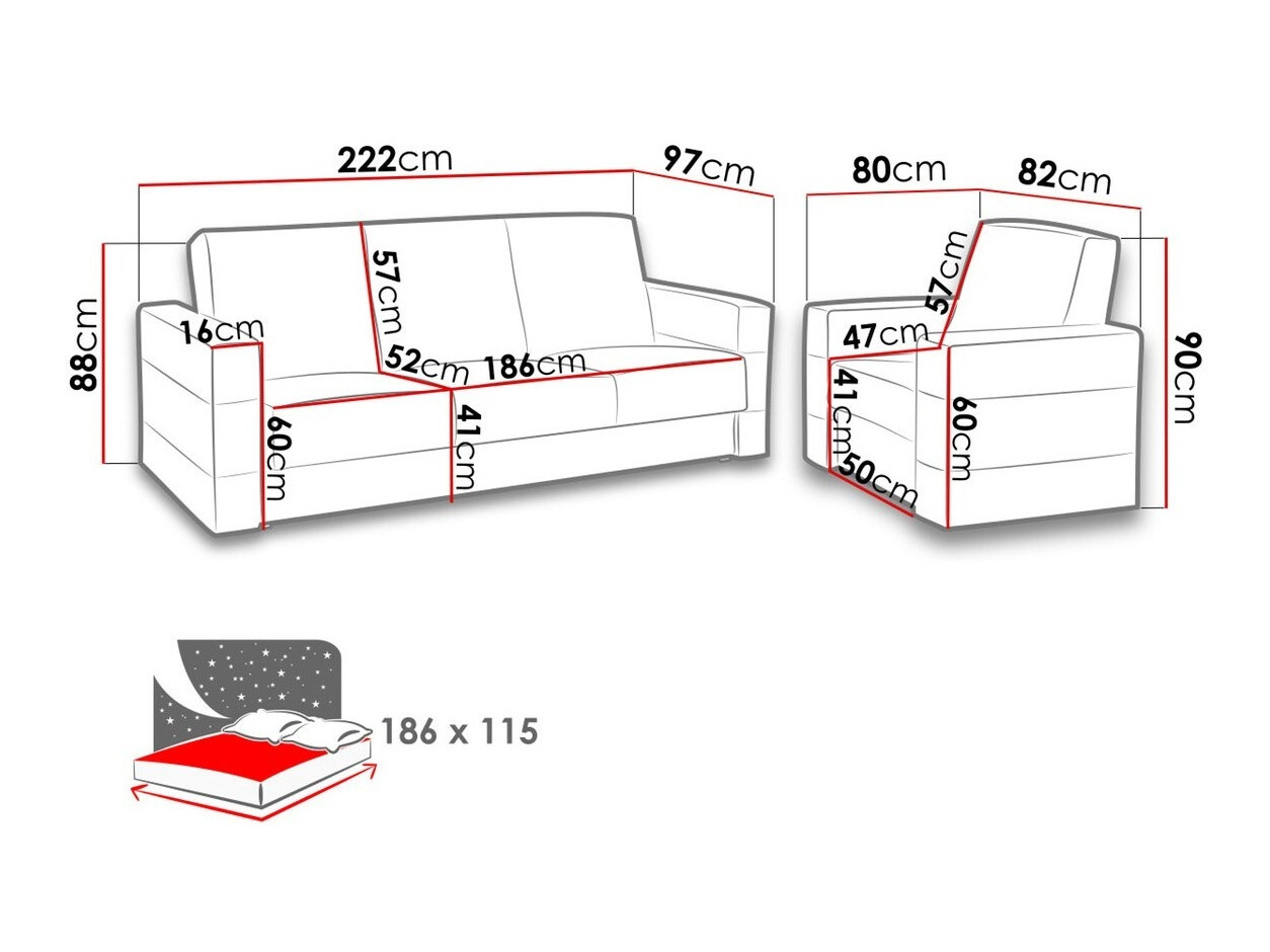 Комплект мягкой мебели Providence 171 (Soft 066 + Kreta 05)