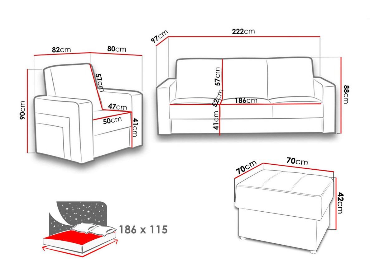 Комплект мягкой мебели Tolveli 104