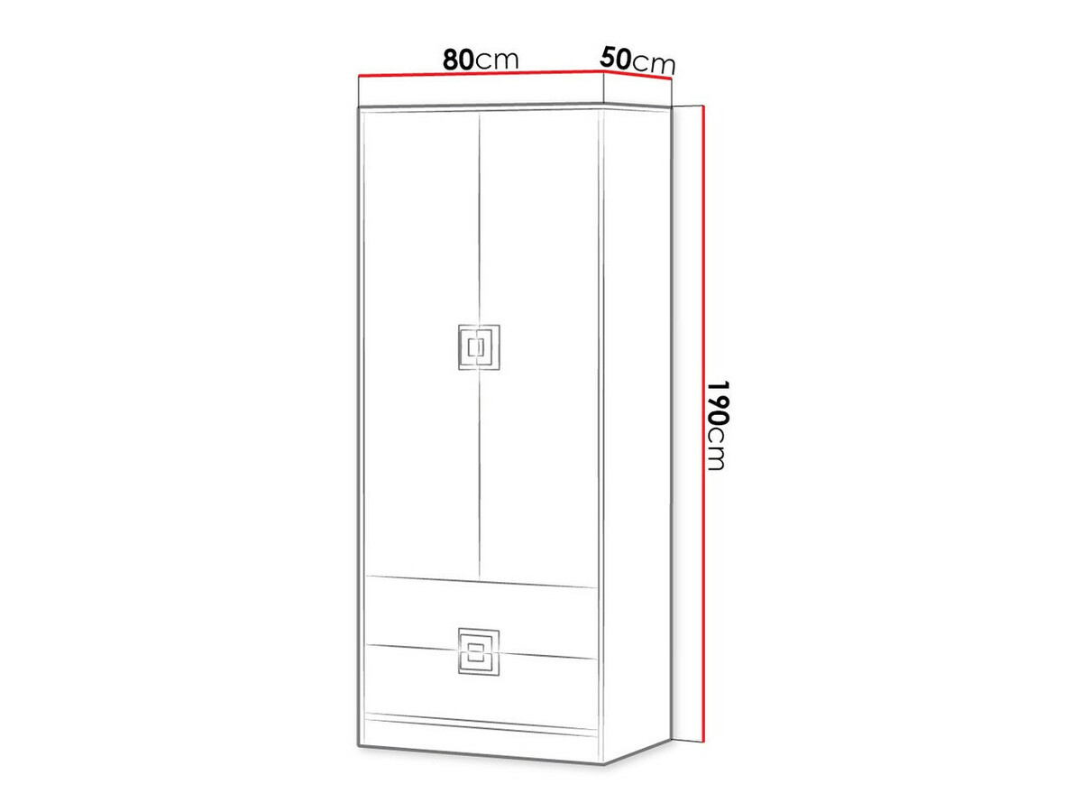Шкаф Balvire 102 (Светлый дуб + Белый)
