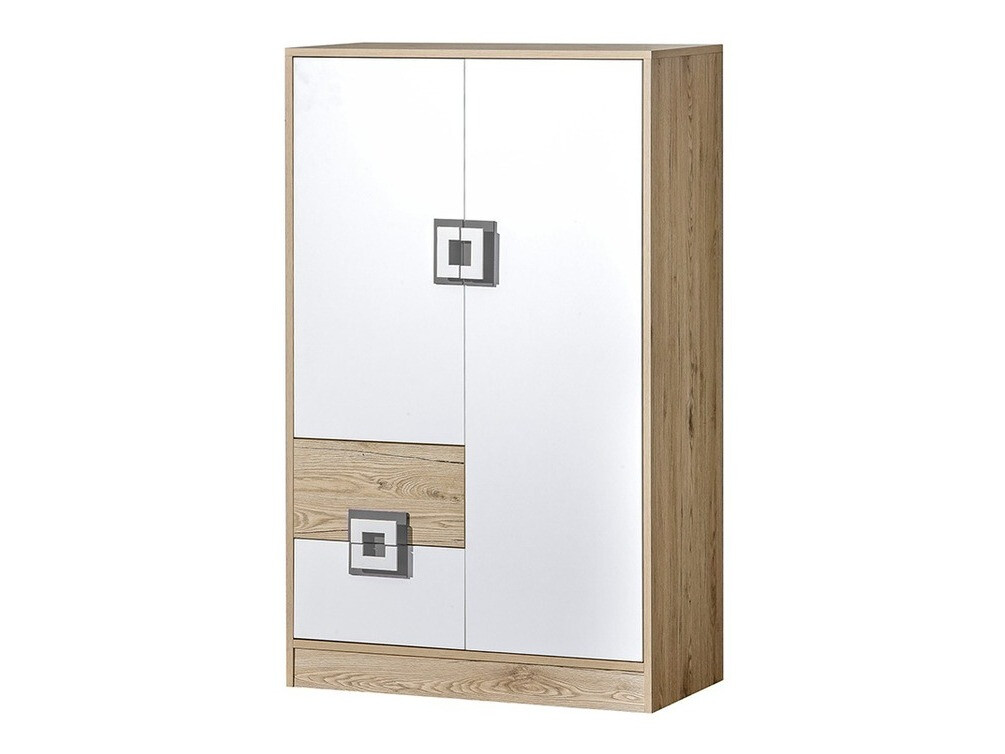 Kомод Balvire 108 (Светлый дуб + Белый + Серый)