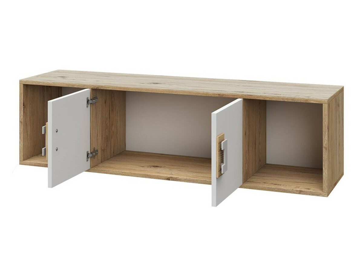 Настенная полка Balvire 112 (Светлый дуб + Белый)