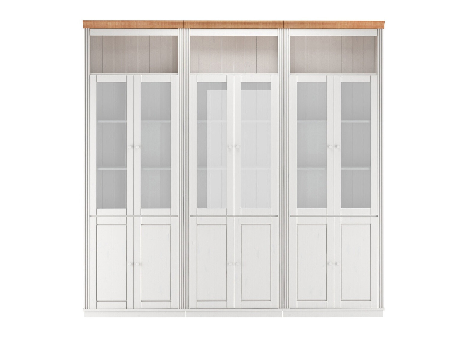 Plauktu komplekts Saltoro 114 (Balts + Medus ozols)