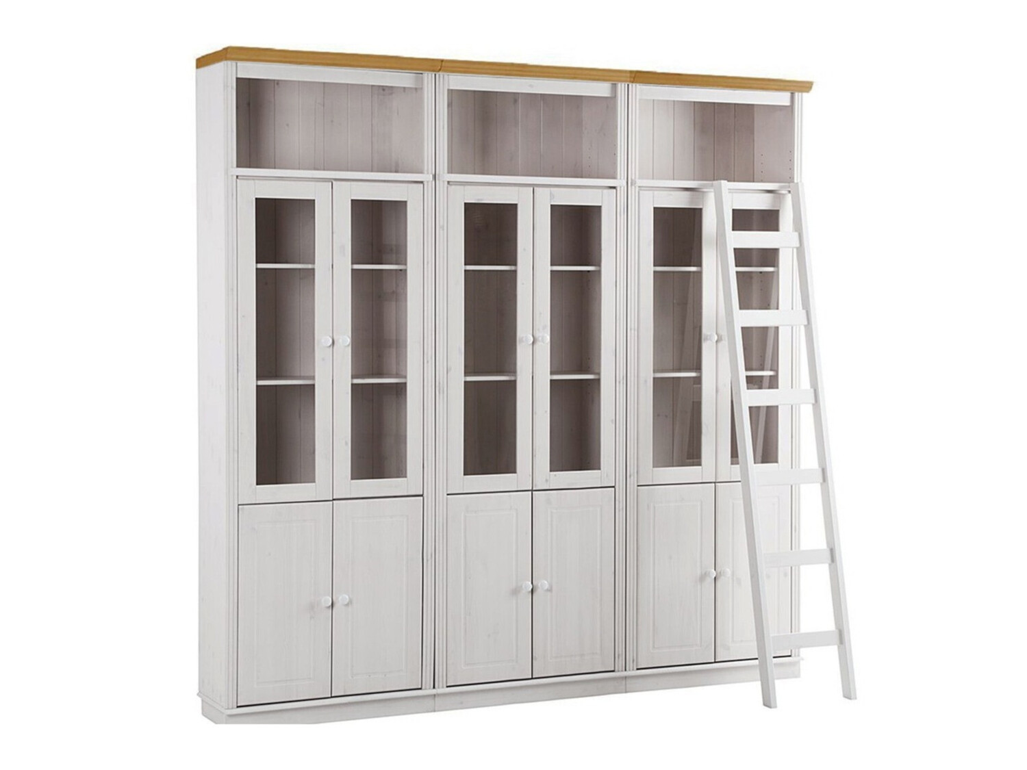 Plauktu komplekts Saltoro 130 (Balts + Medus ozols)