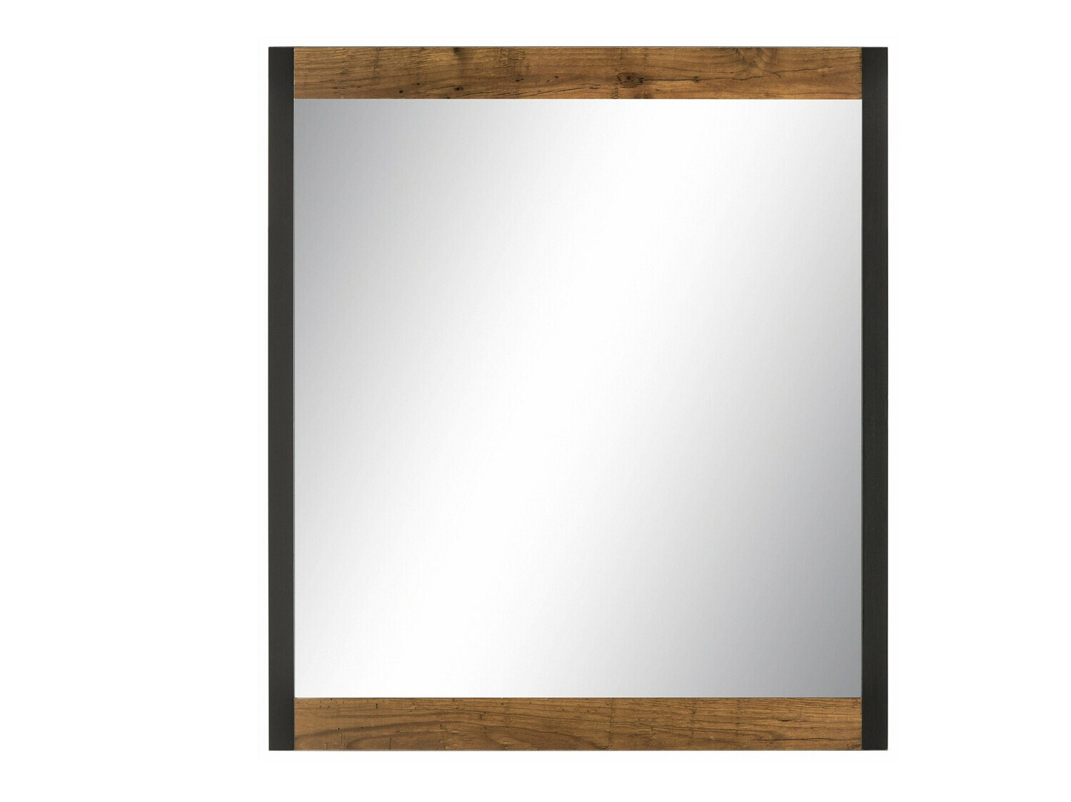 Зеркало Larnovo 114 (Темный дуб + Чёрный)