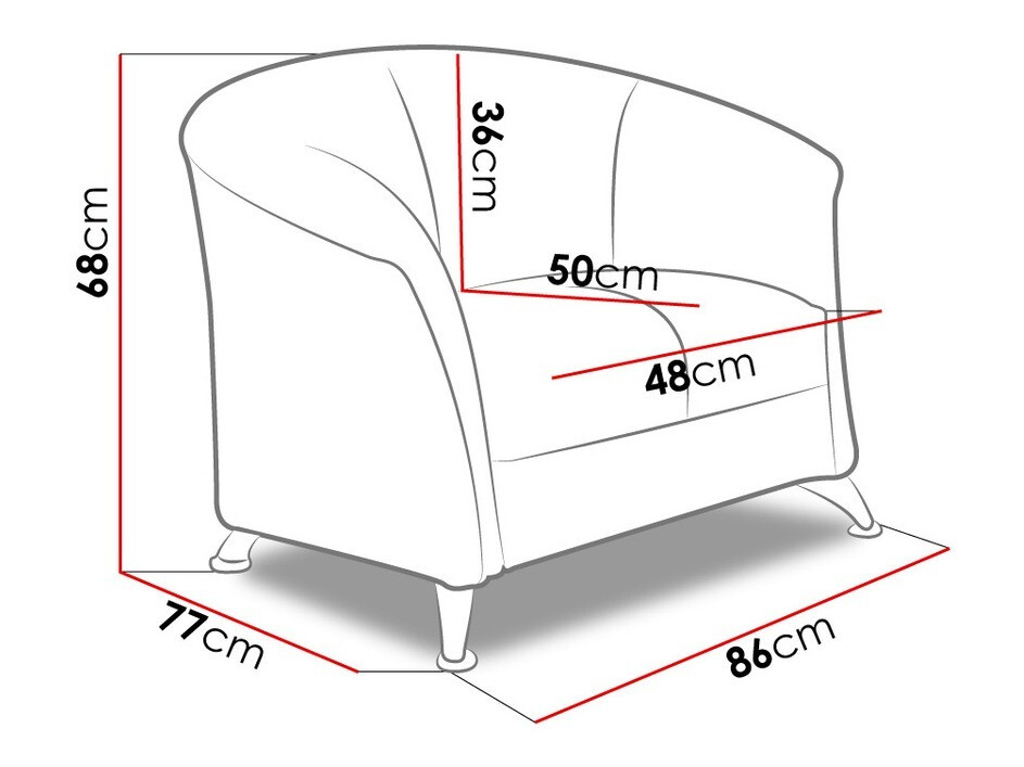Atpūtas krēsls Velum (Soft 010)