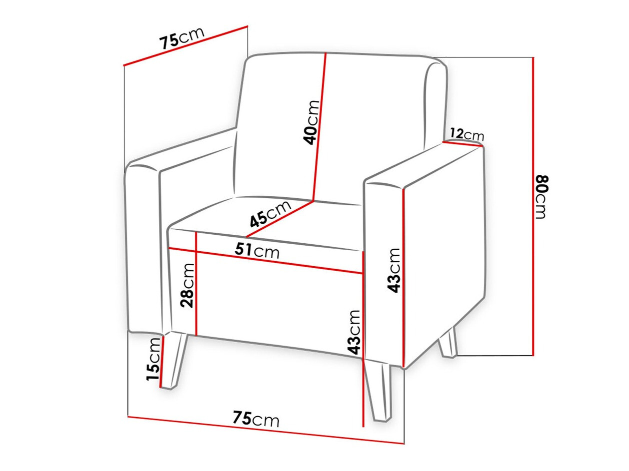 Кресло Delbene 102 (Moric 06)