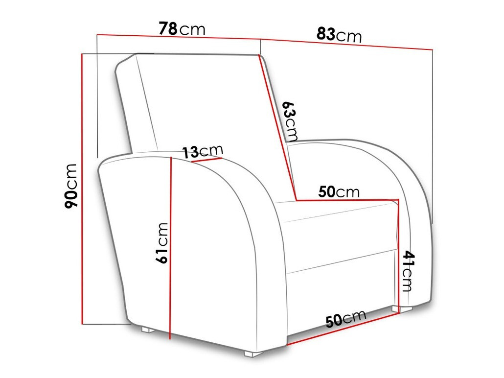 Кресло Providence 114 (Soft 066 + Kreta 07)