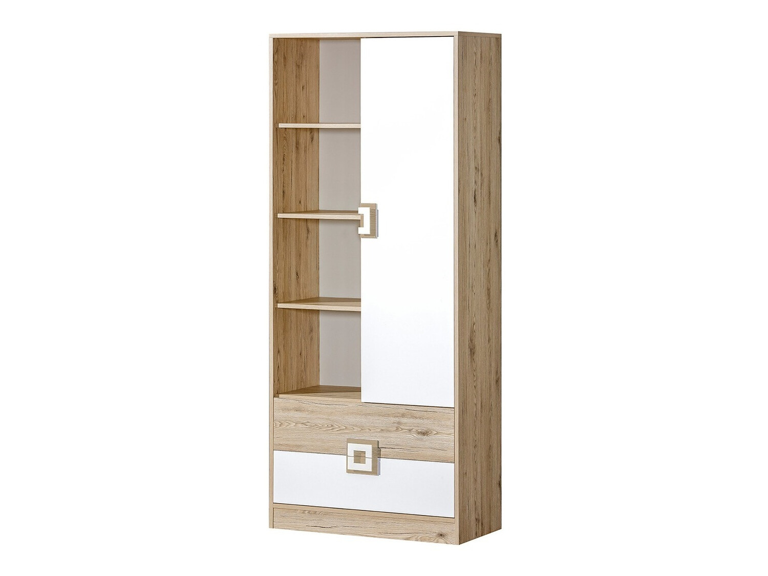 Plaukts Balvire 105 (Gaišs ozols + Balts)