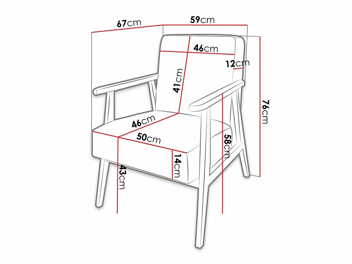 Кресло Clovis 100 (Magic Velvet 2217)