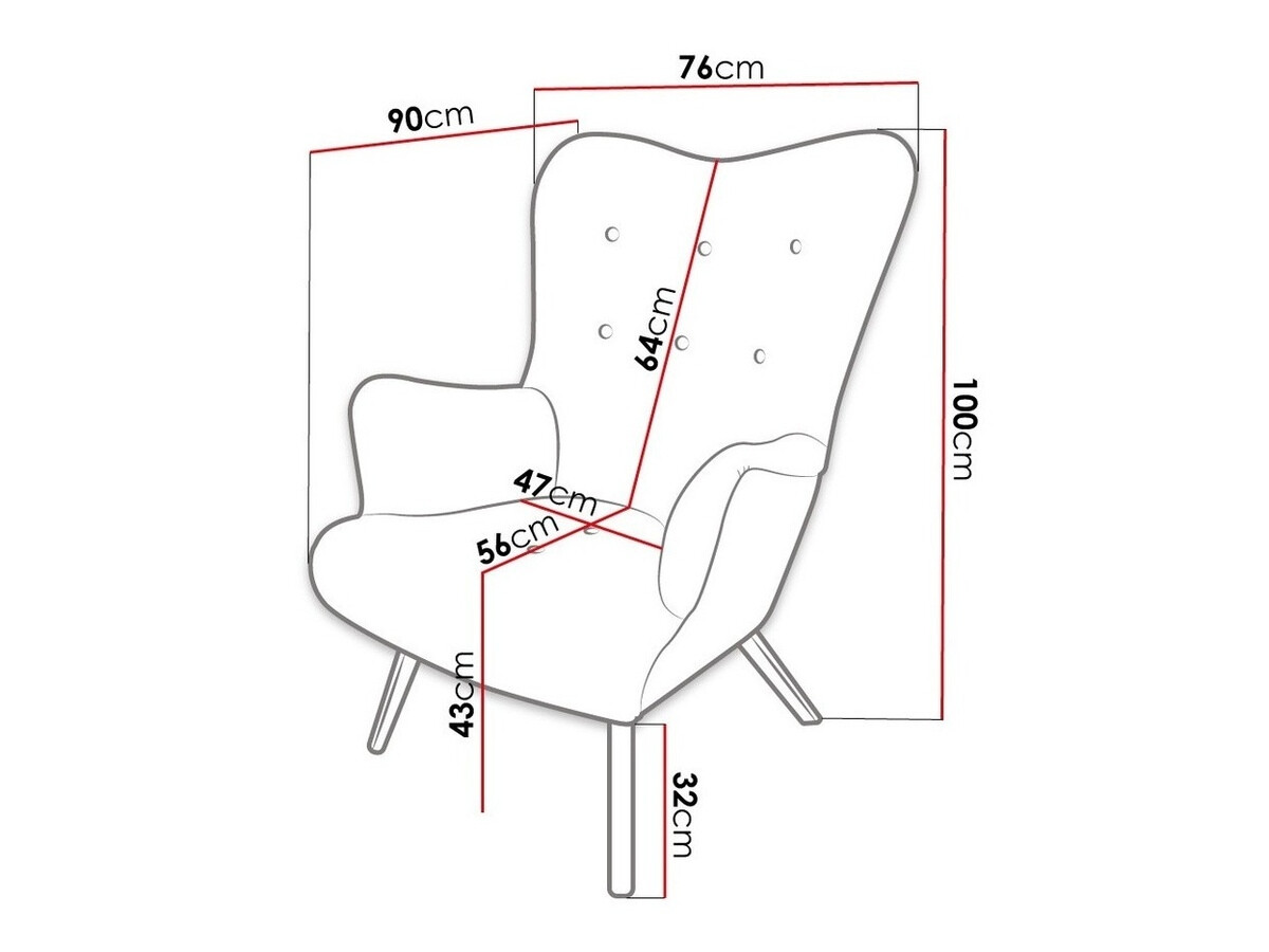 Кресло Clovis 102 (Magic Velvet 2227)