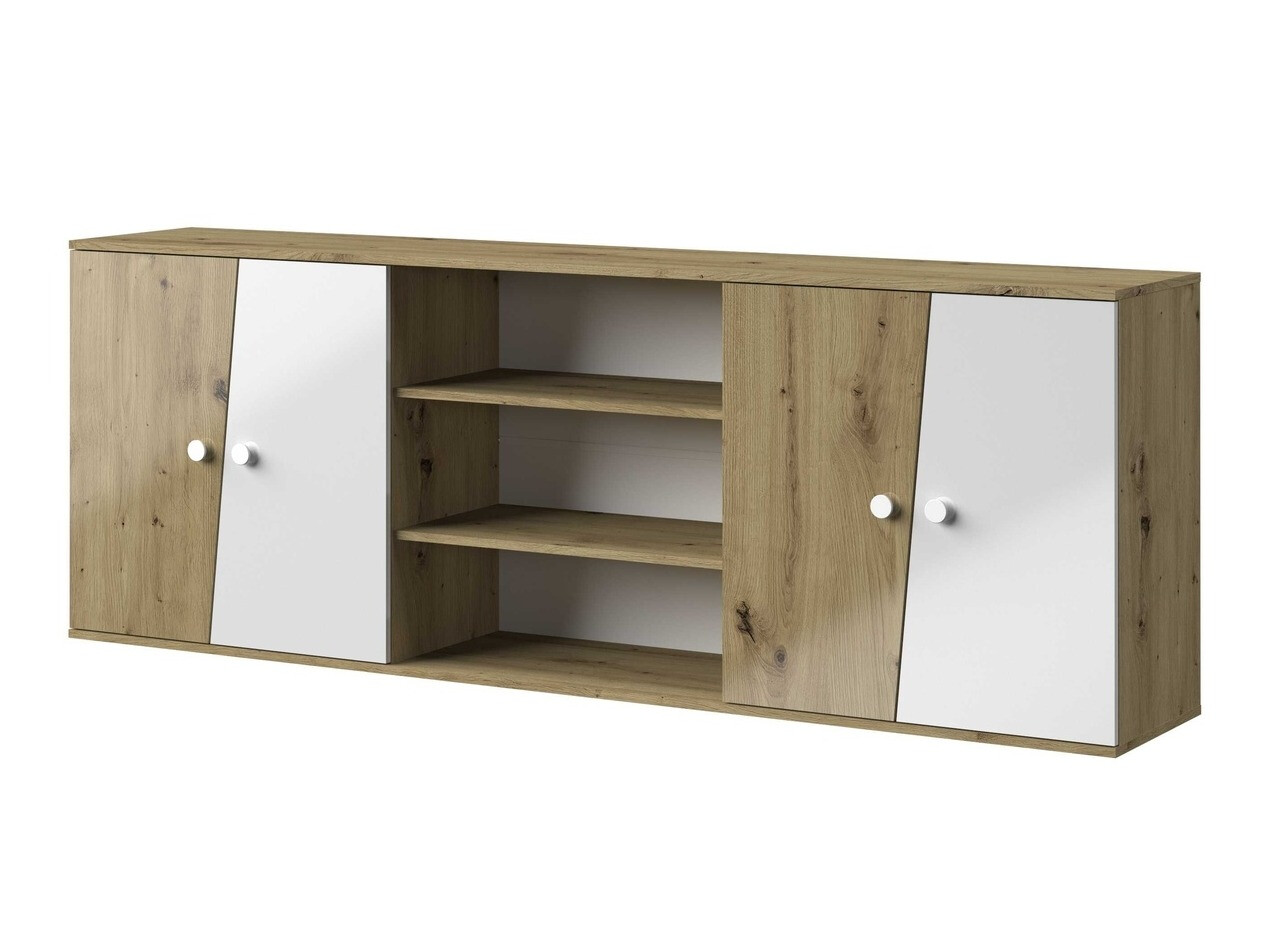 Piekarams skapītis Mirelbu 115 (Artisan ozols + Glancēts balts)