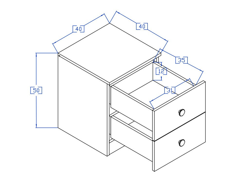 Naktsgaldiņš Mirelbu 108 (Artisan ozols + Glancēts melns)