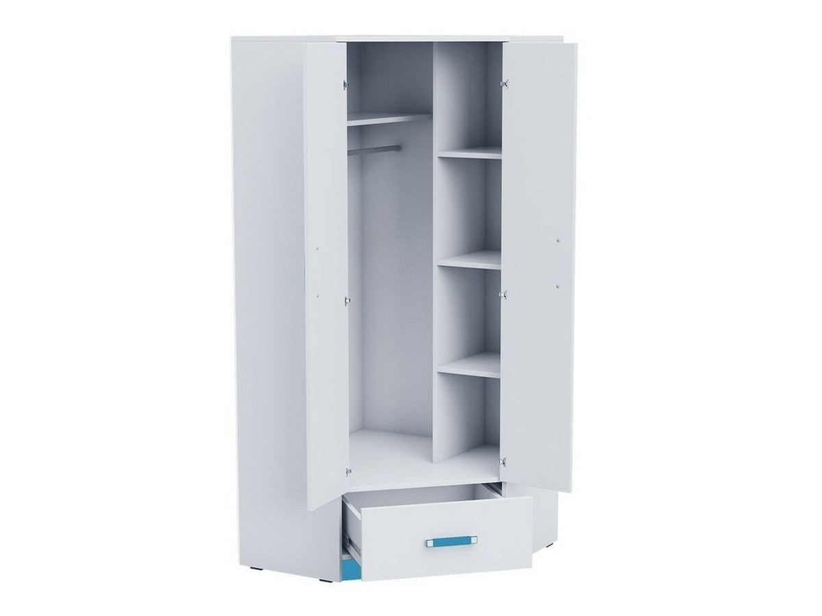 Bērnu istabas komplekts Lorlare 120 (Balts + Pelēks)