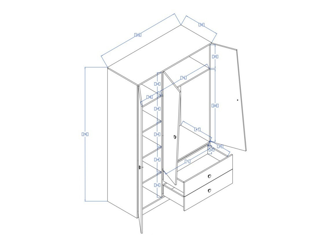 Шкаф Mirelbu 102 (Artisan дуб + Глянцевый белый)
