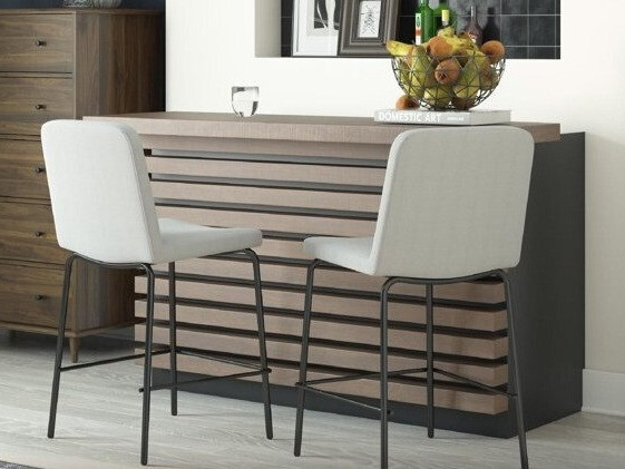 Zemais bāra krēsls Tulsa 209 (Pelēks + Melns)