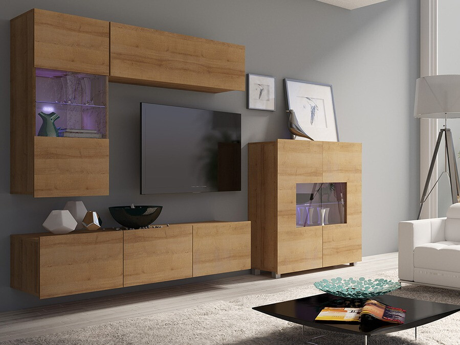 Skapis Tivdalu 100 (Zeltains ozols)