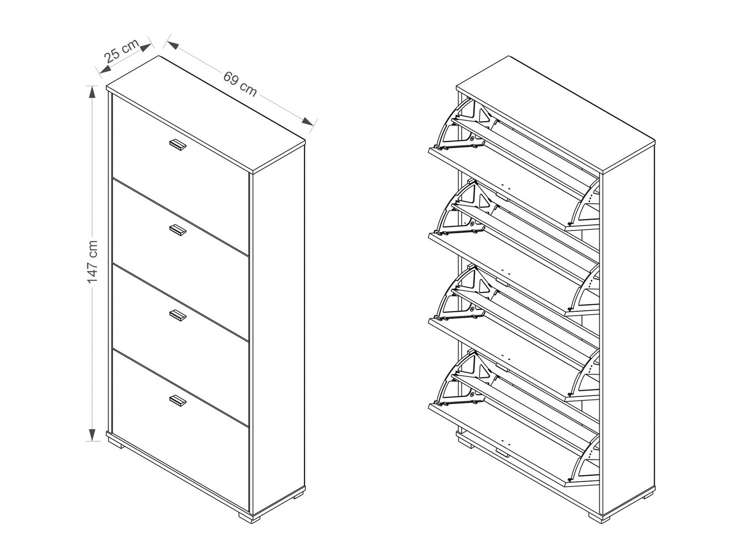 Тумба для обуви Fenmora 103 (Сонома Дуб)