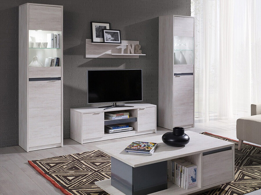 Plaukts Fivelbo 113 (Monastery ozols + Glancēts melns)