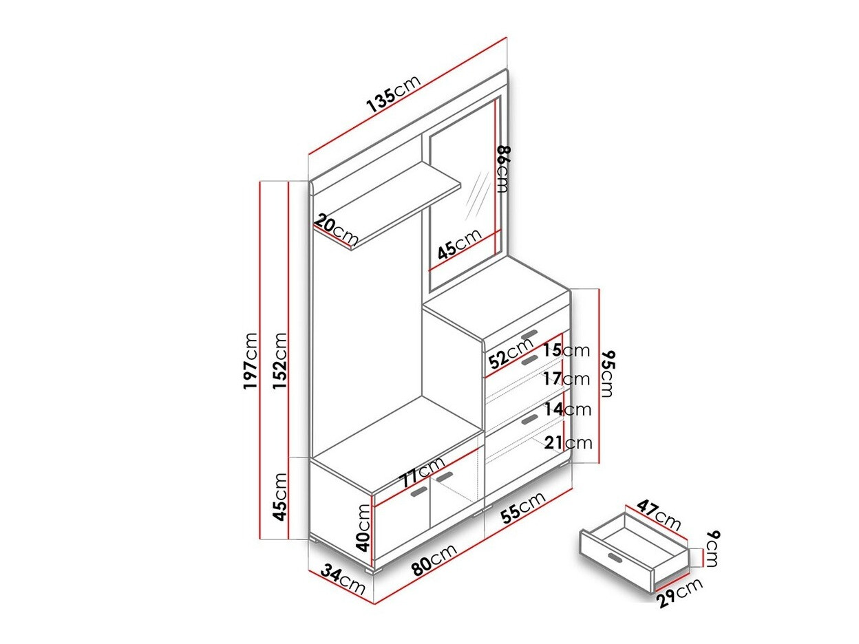 Priekšnama komplekts Lima 103
